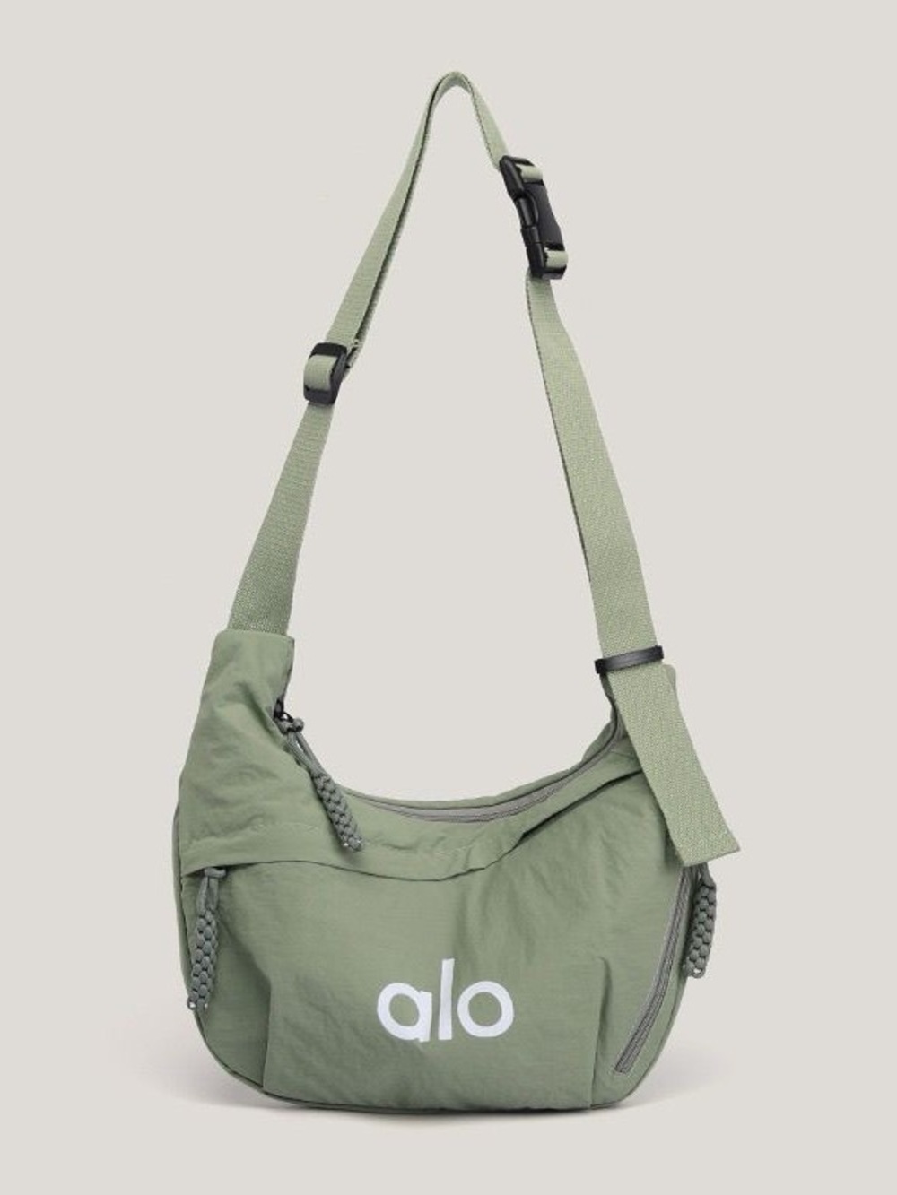 ALO Yoga Sage Green Crossbody Hobo Bag